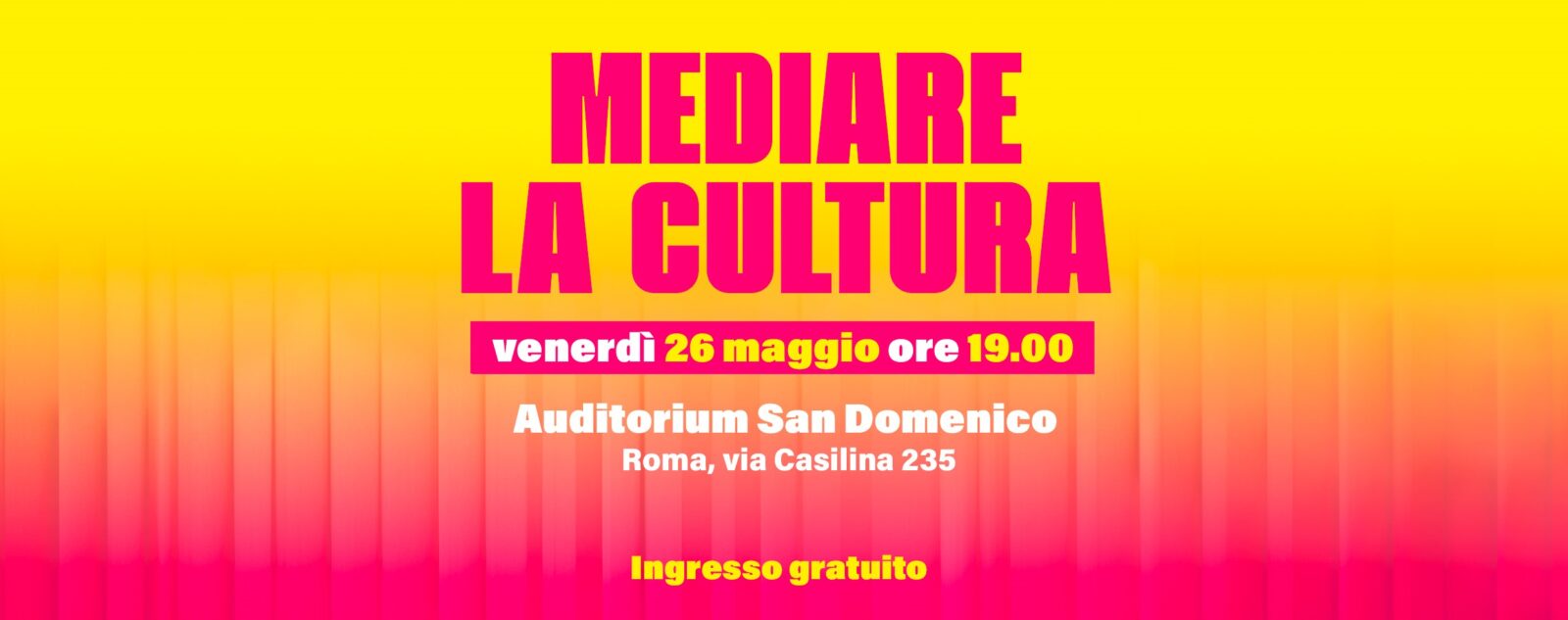 Evento “Mediare la Cultura”