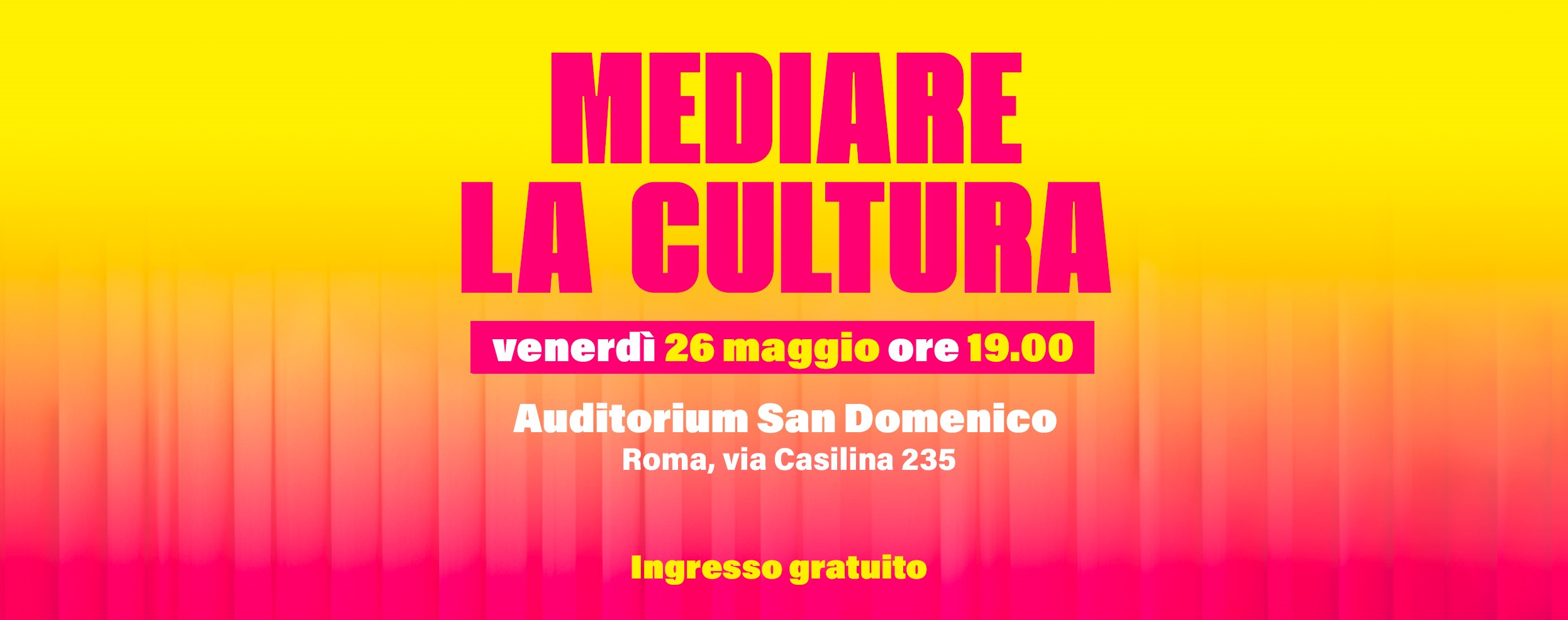 Evento “Mediare la Cultura”